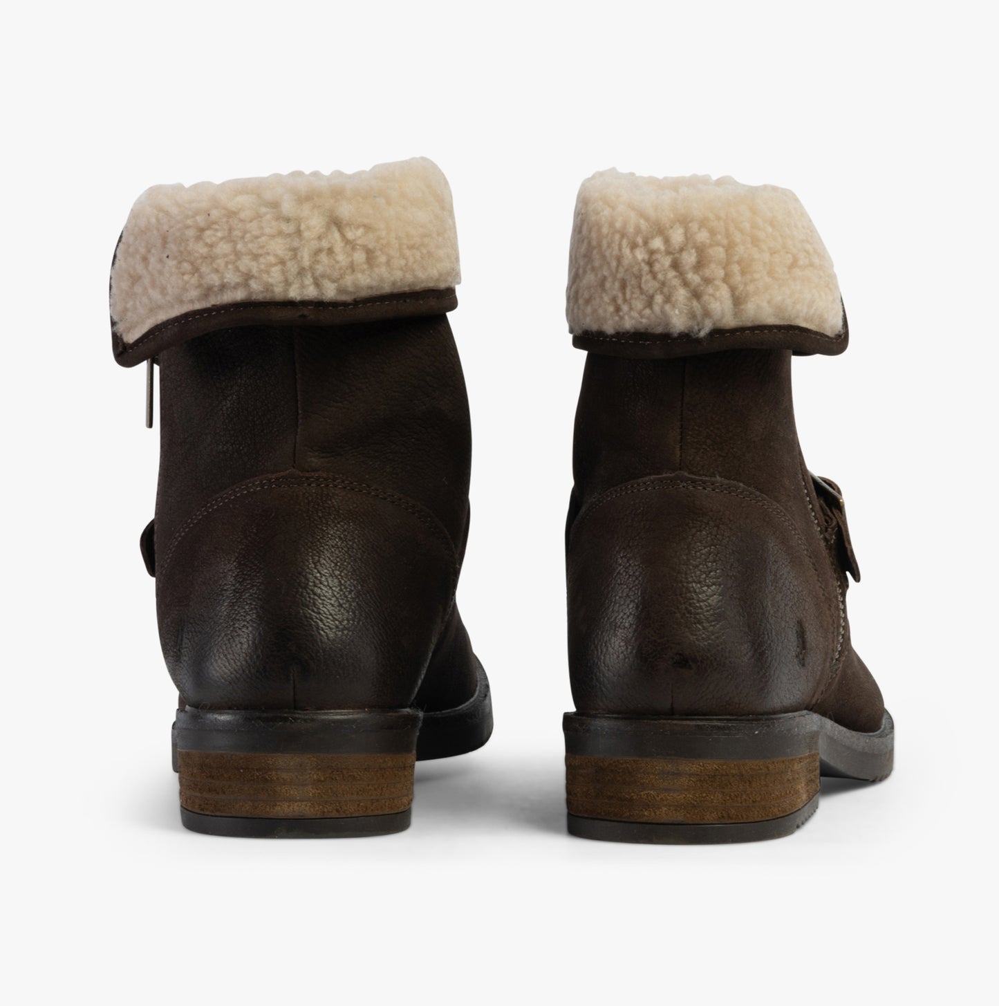 Hush Puppies TYLER Womens Leather Ankle Boots Brown