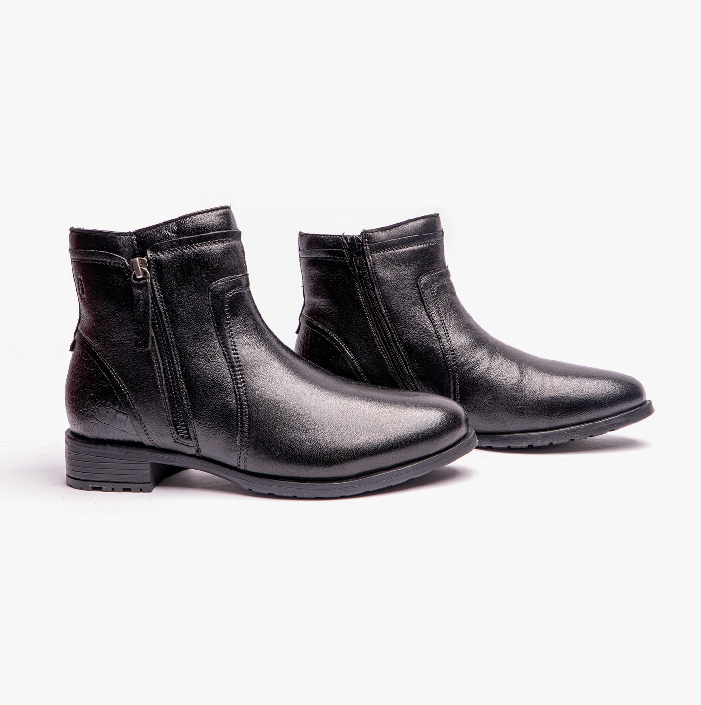 Hush Puppies SCARLETT Womens Leather Ankle Boots Black