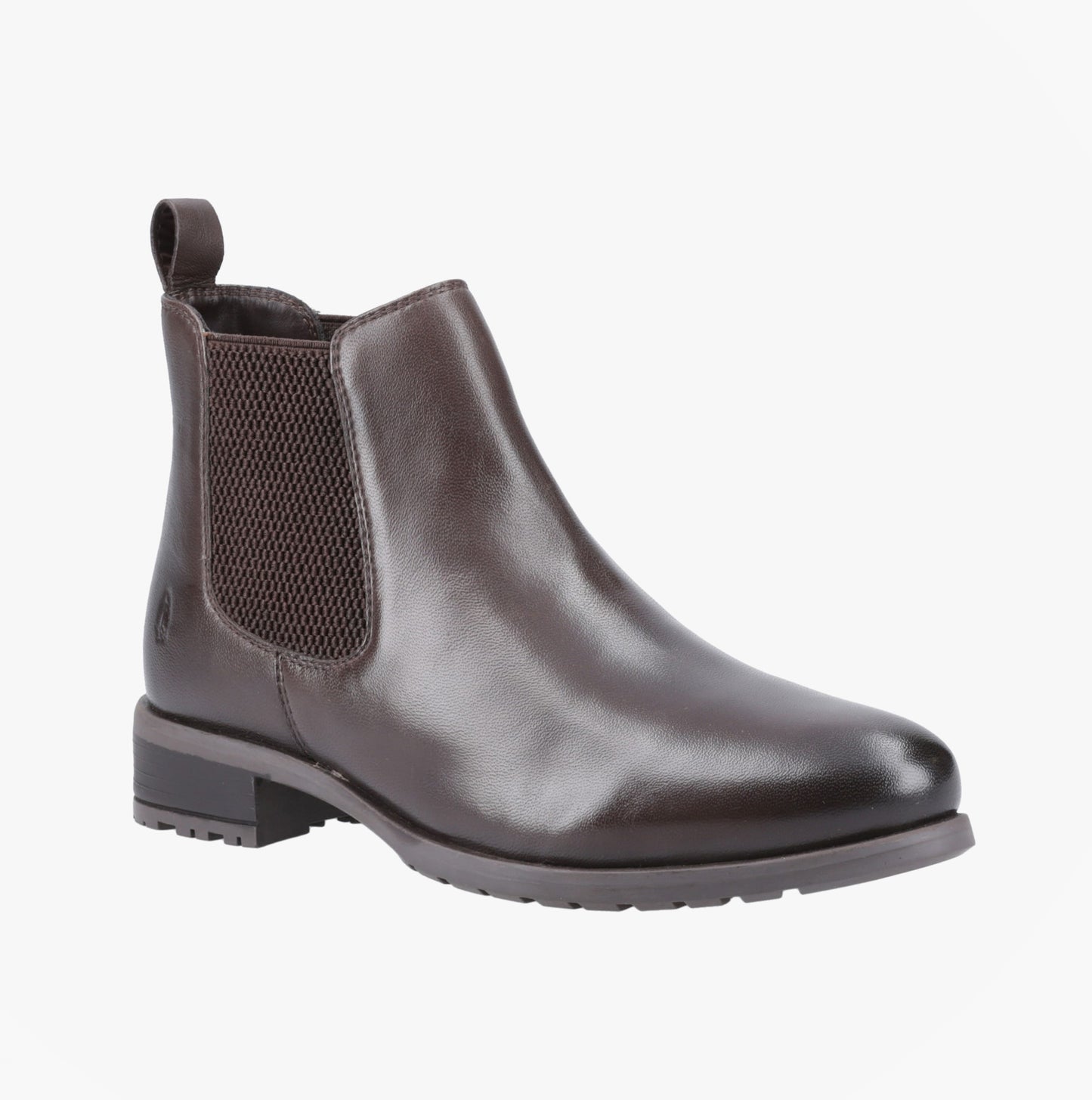 Hush Puppies SAMMIE Womens Leather Chelsea Boots Brown