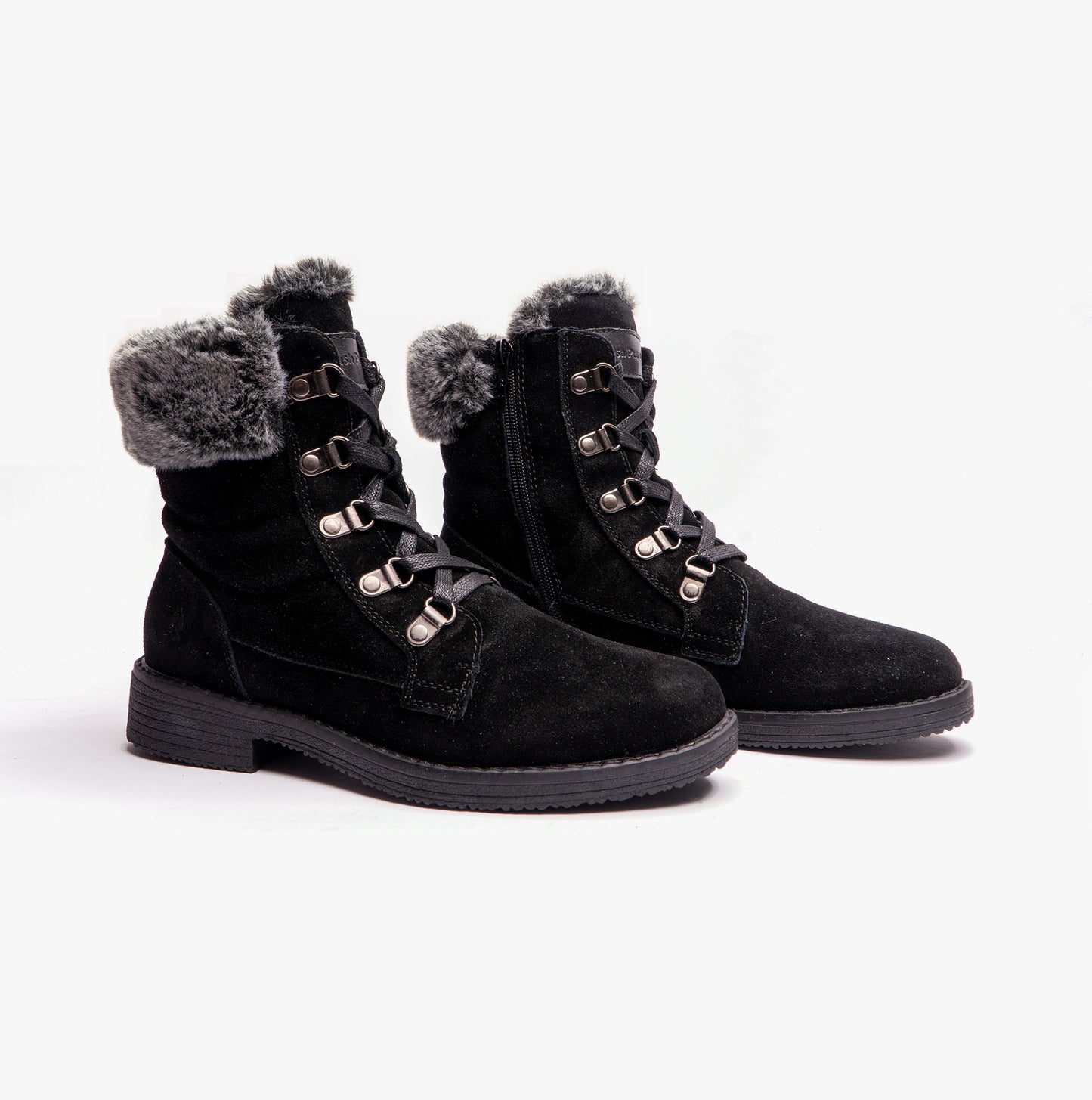 Hush Puppies FLORENCE Womens Leather Ankle Boots Black