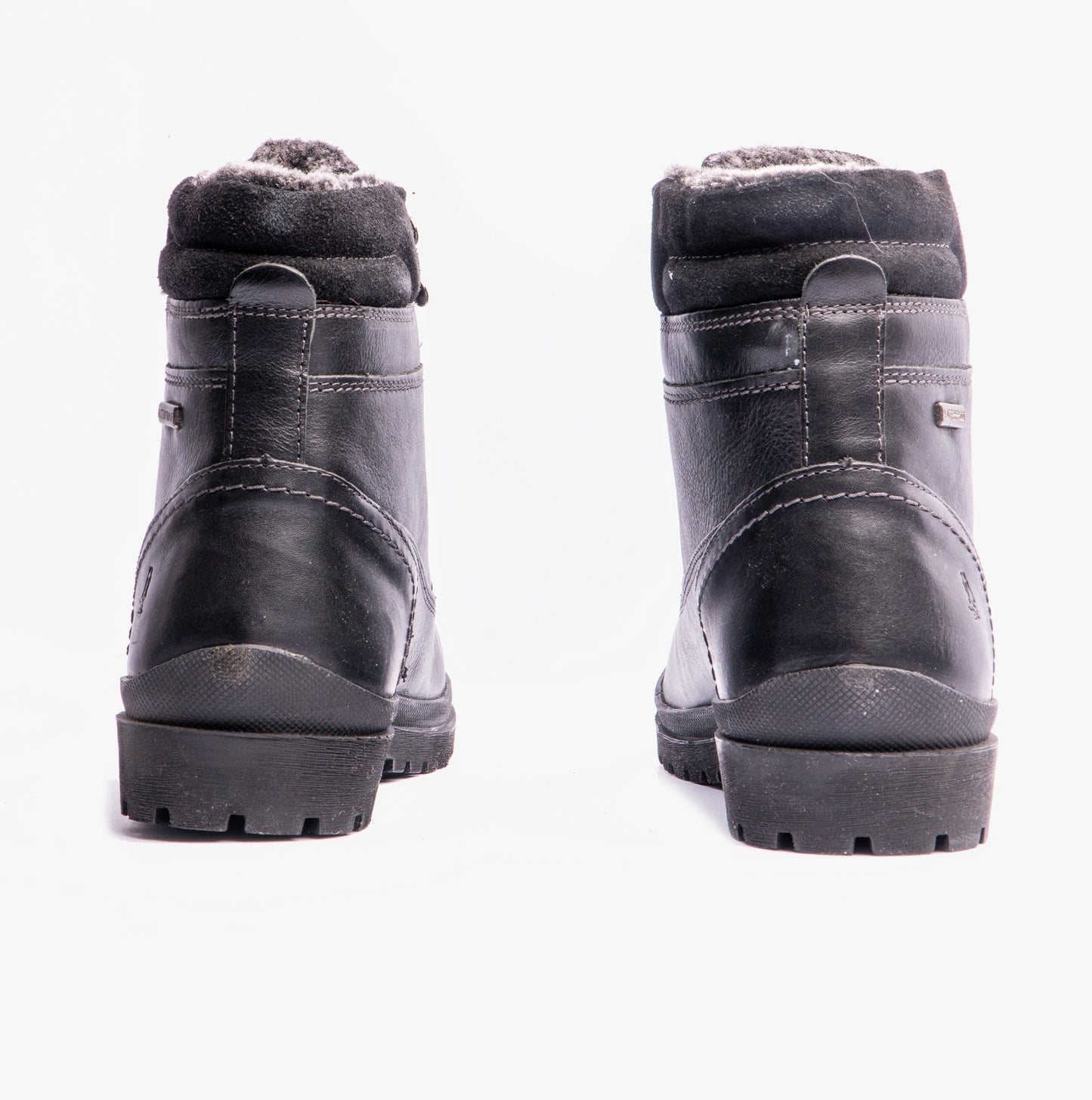 Hush Puppies ANNAY Womens Leather Ankle Boots Black