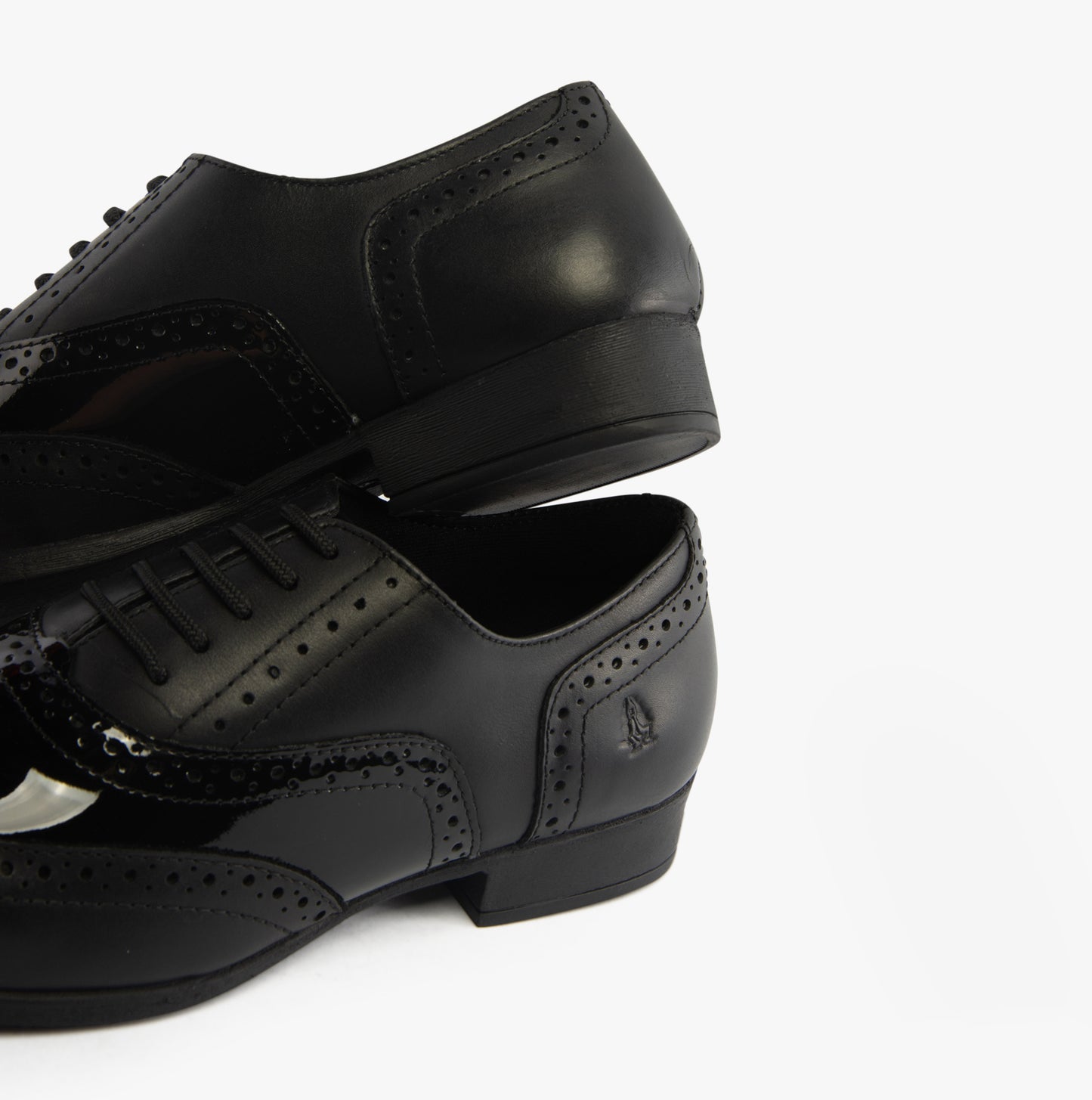 Hush Puppies KADA Girls Leather School Shoes Black