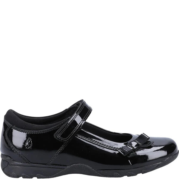 Hush Puppies CARRIE Girls School Shoes Black