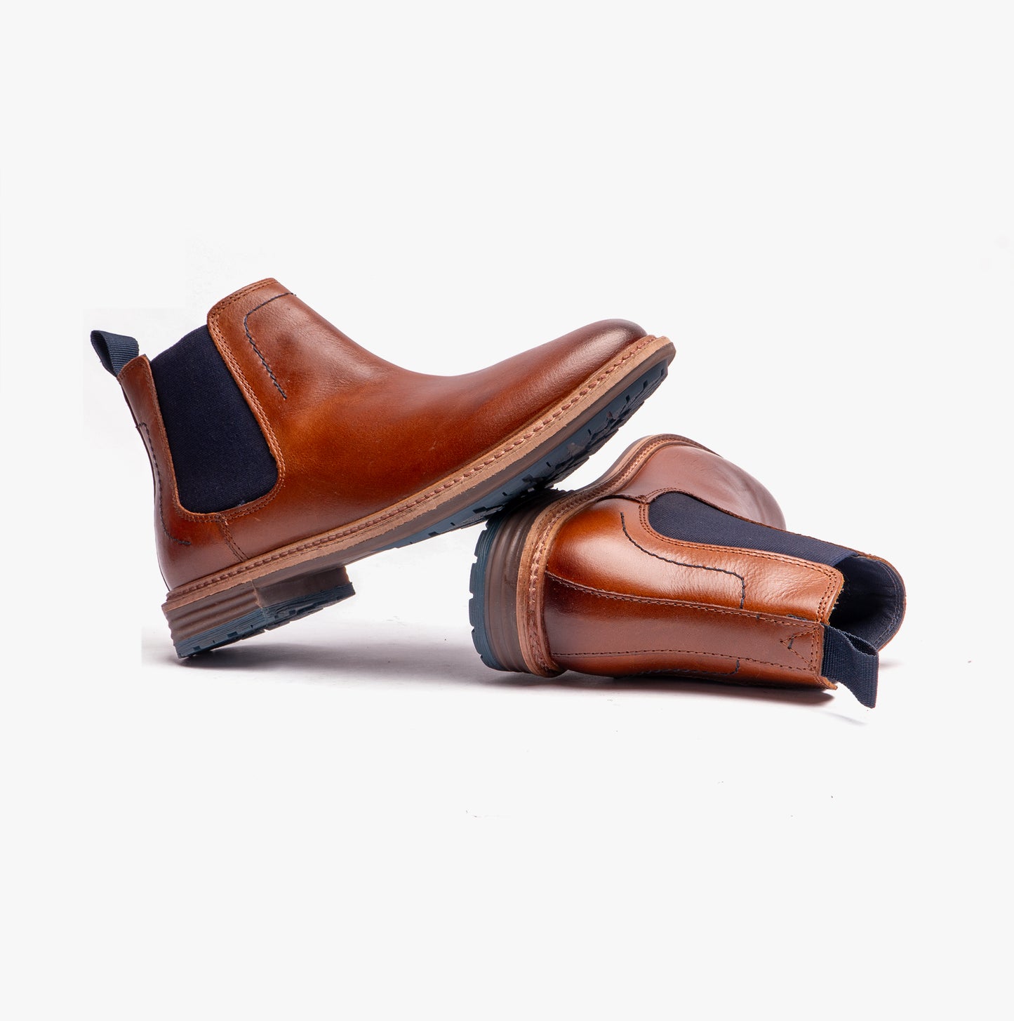 Hush Puppies JUSTIN Mens Chelsea Boots Tan