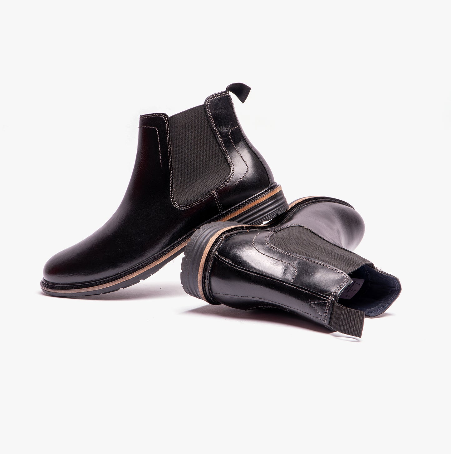 Hush Puppies JUSTIN Mens Chelsea Boots Black