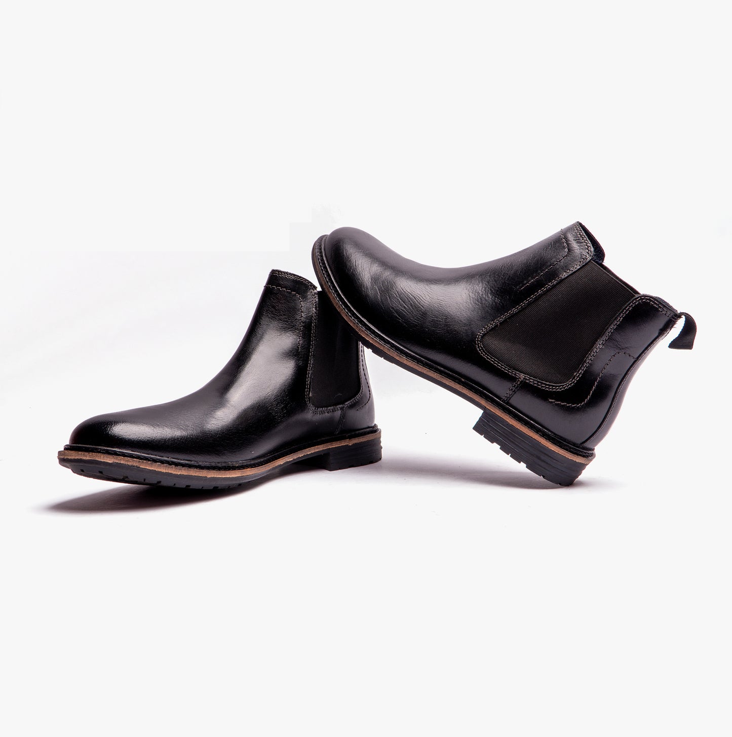 Hush Puppies JUSTIN Mens Chelsea Boots Black
