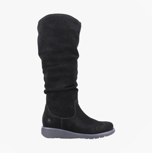 Hush Puppies LUCINDA Womens Suede Boots Black