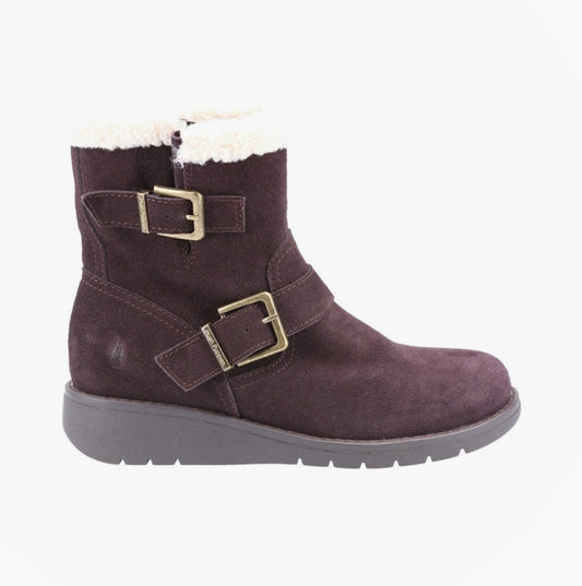 Hush Puppies LEXIE Womens Suede Boots Brown