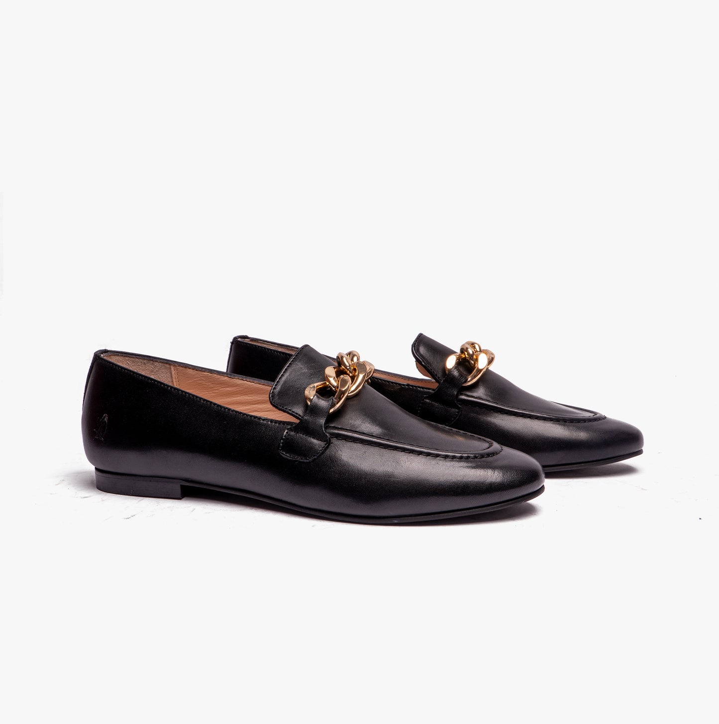 Hush Puppies HARPER Womens Chain Loafers Black