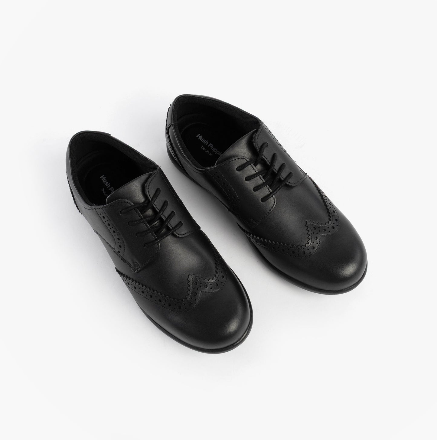 Hush Puppies BRIDGET Girls Leather School Shoes Black