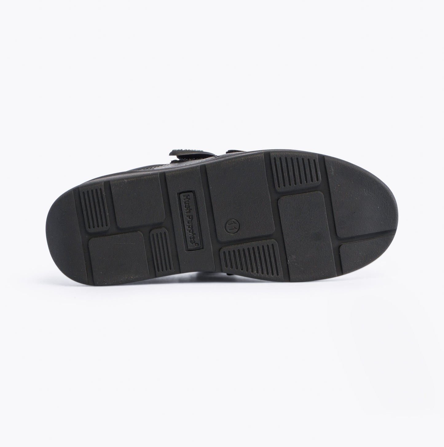 Hush Puppies RYAN Boys Leather School Shoes Black
