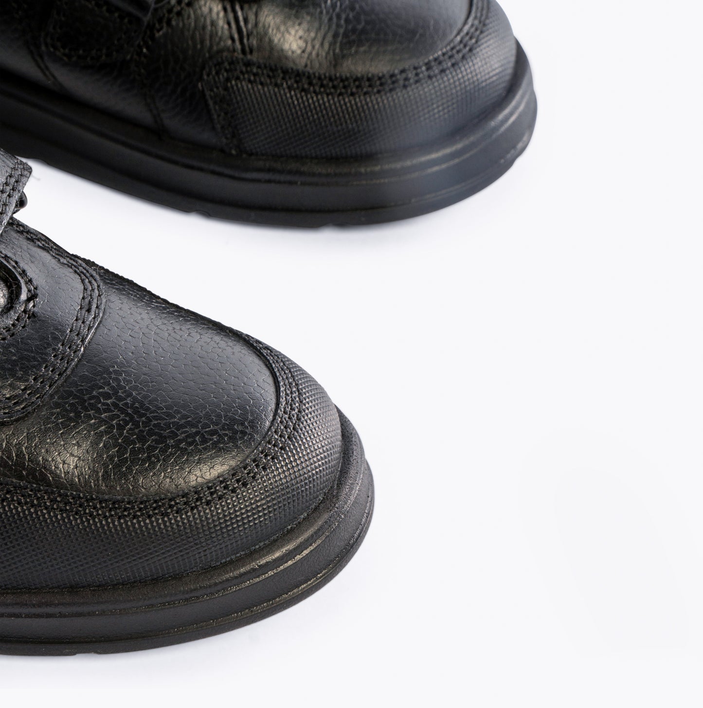 Hush Puppies RYAN Boys Leather School Shoes Black