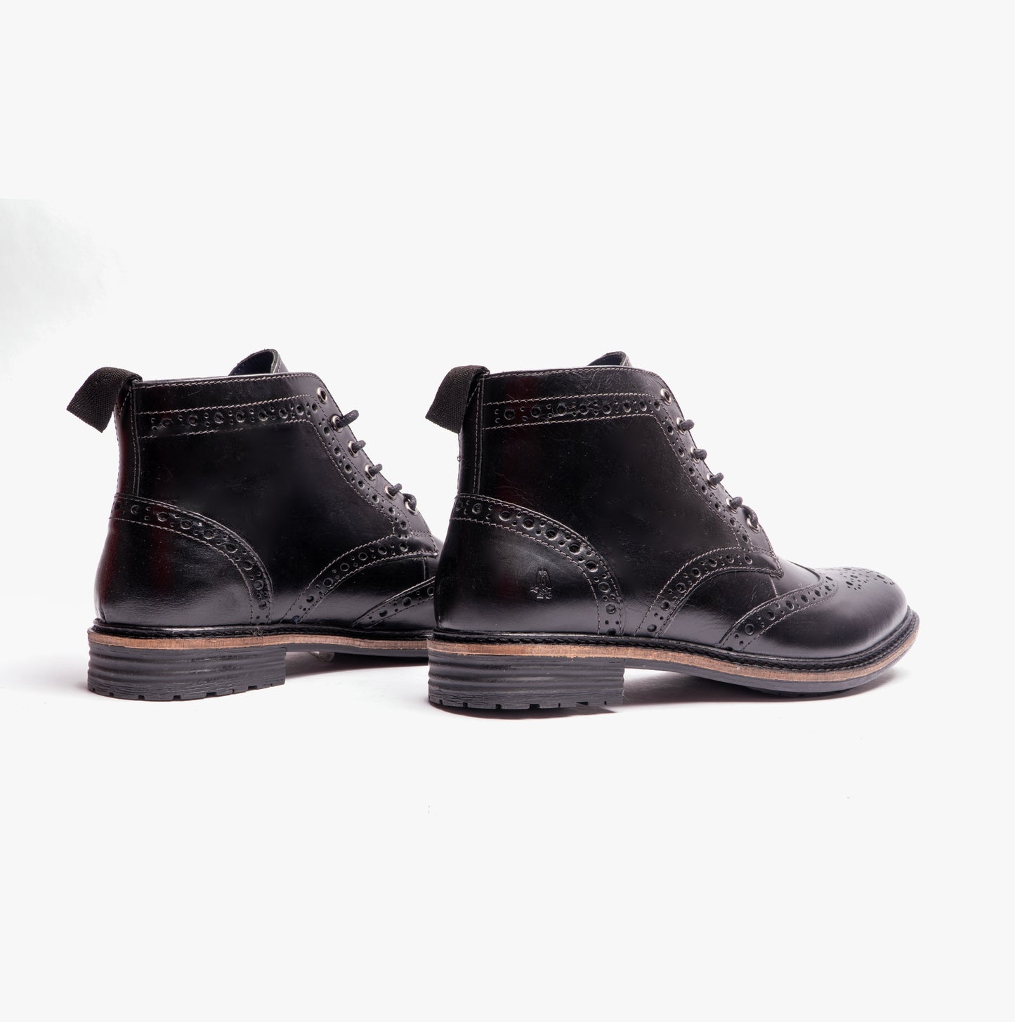 Hush Puppies JOSHUA BROGUE Mens Boots Black