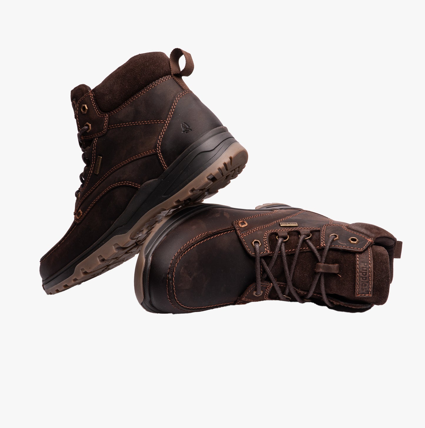 Hush Puppies PALMER Mens Hiking Boots Brown