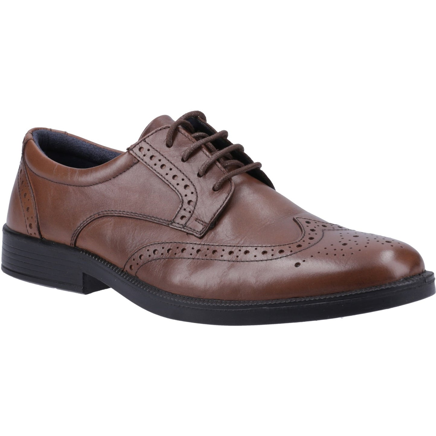 Hush Puppies NOLAN Mens Derby Shoes Tan