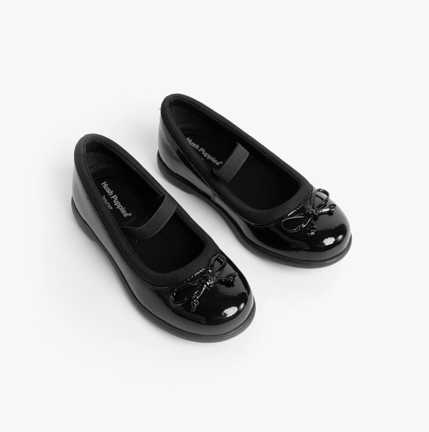 Hush Puppies BETTY PATENT JNR Girls Shoes Black