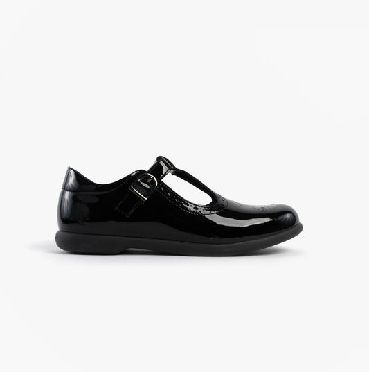 Hush Puppies BRITNEY PATENT Girls Shoes Black