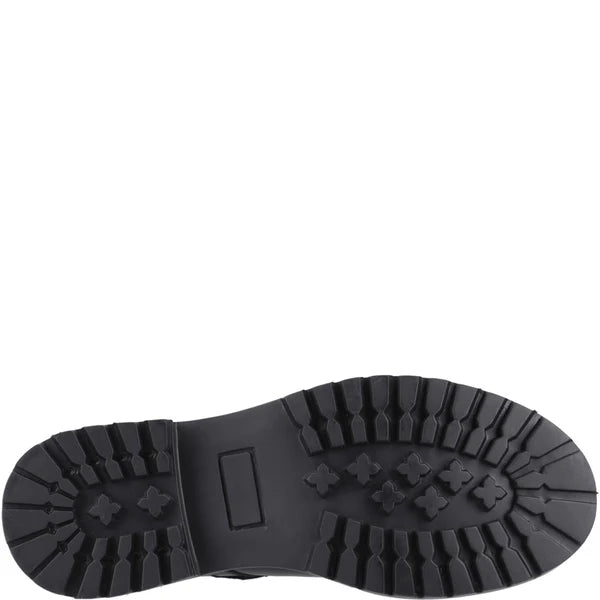 Hush Puppies AURORA Girls Leather School Shoes Black