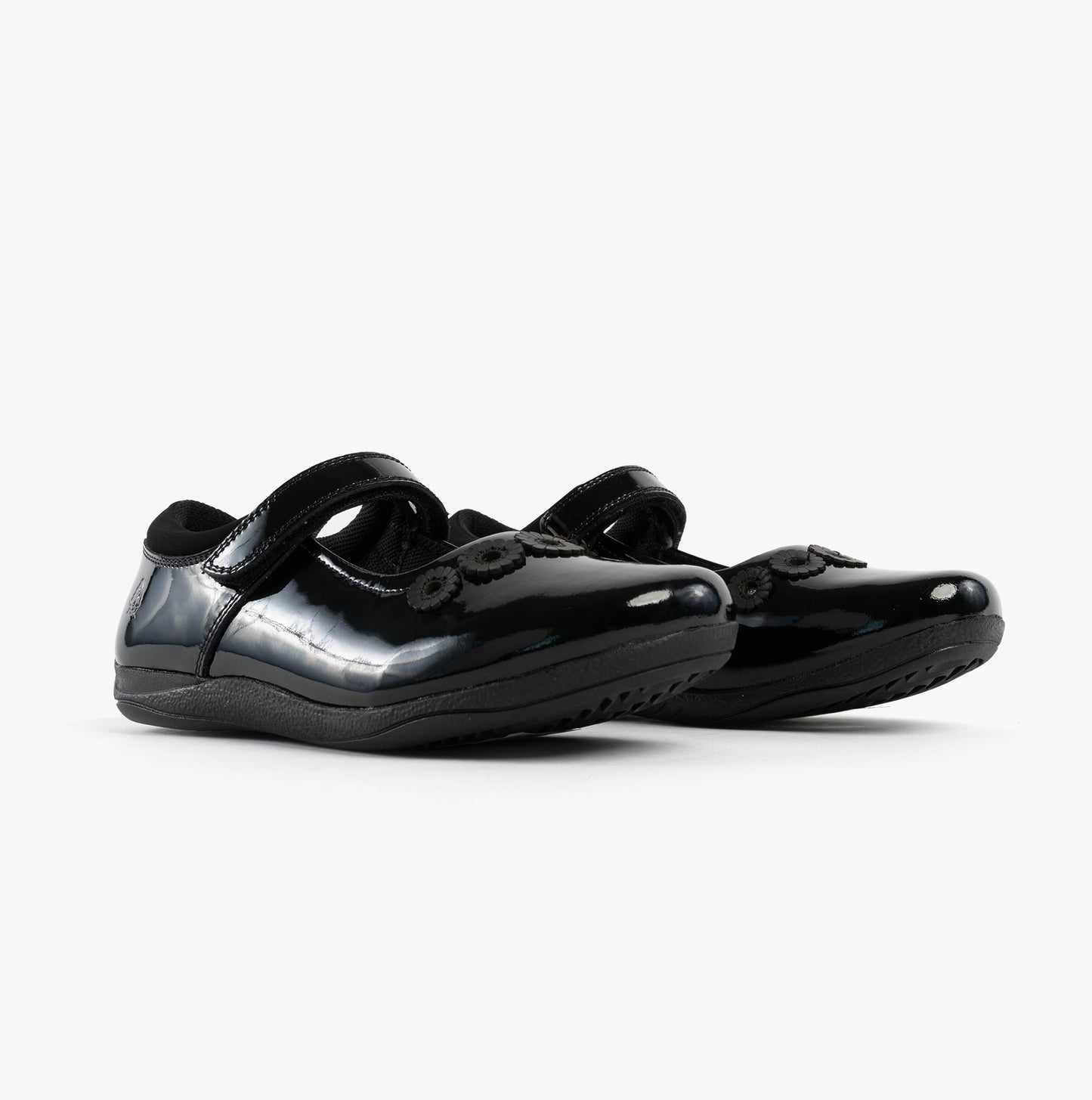 Hush Puppies CHRISTINA PATENT JUNIOR Girls Shoes Black
