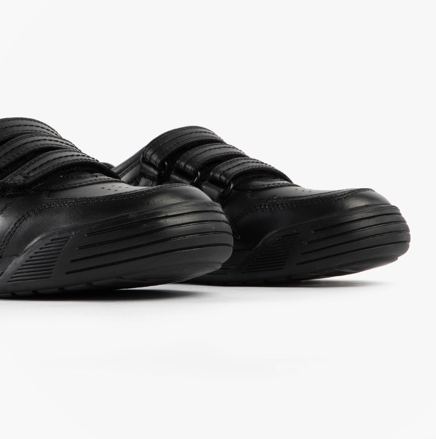 Hush Puppies SCOTT Boys Leather School Shoes Black