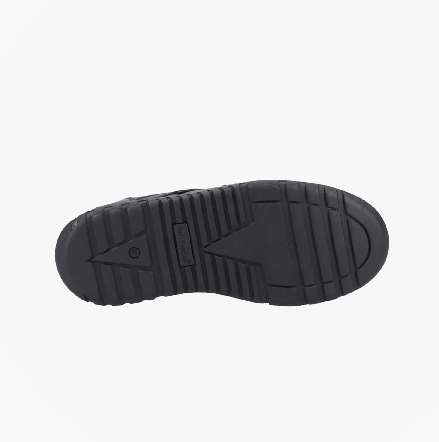 Hush Puppies SPENCER Boys Leather School Shoes Black