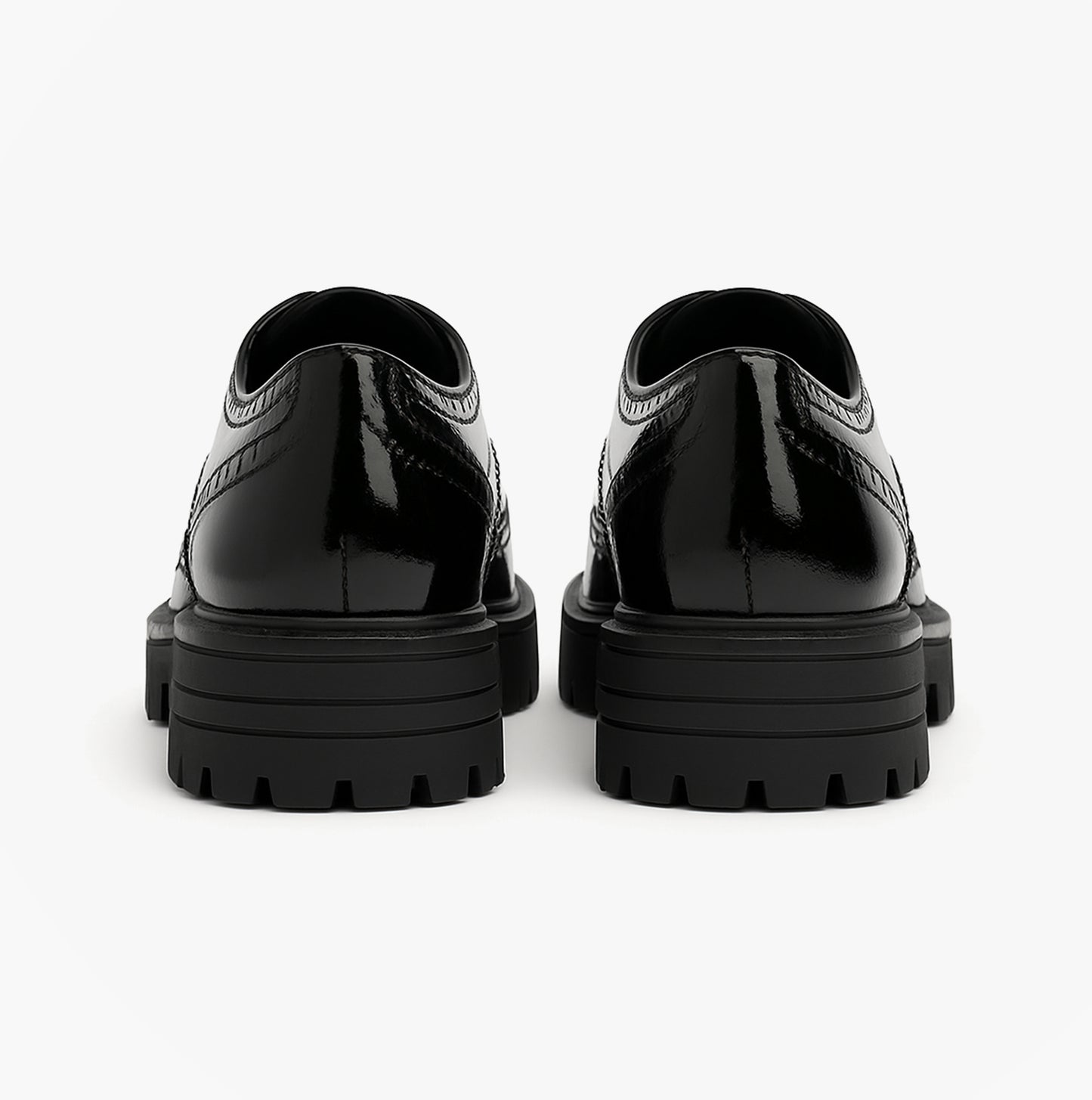 Hush Puppies MAXINE Girls School Shoes Black Patent