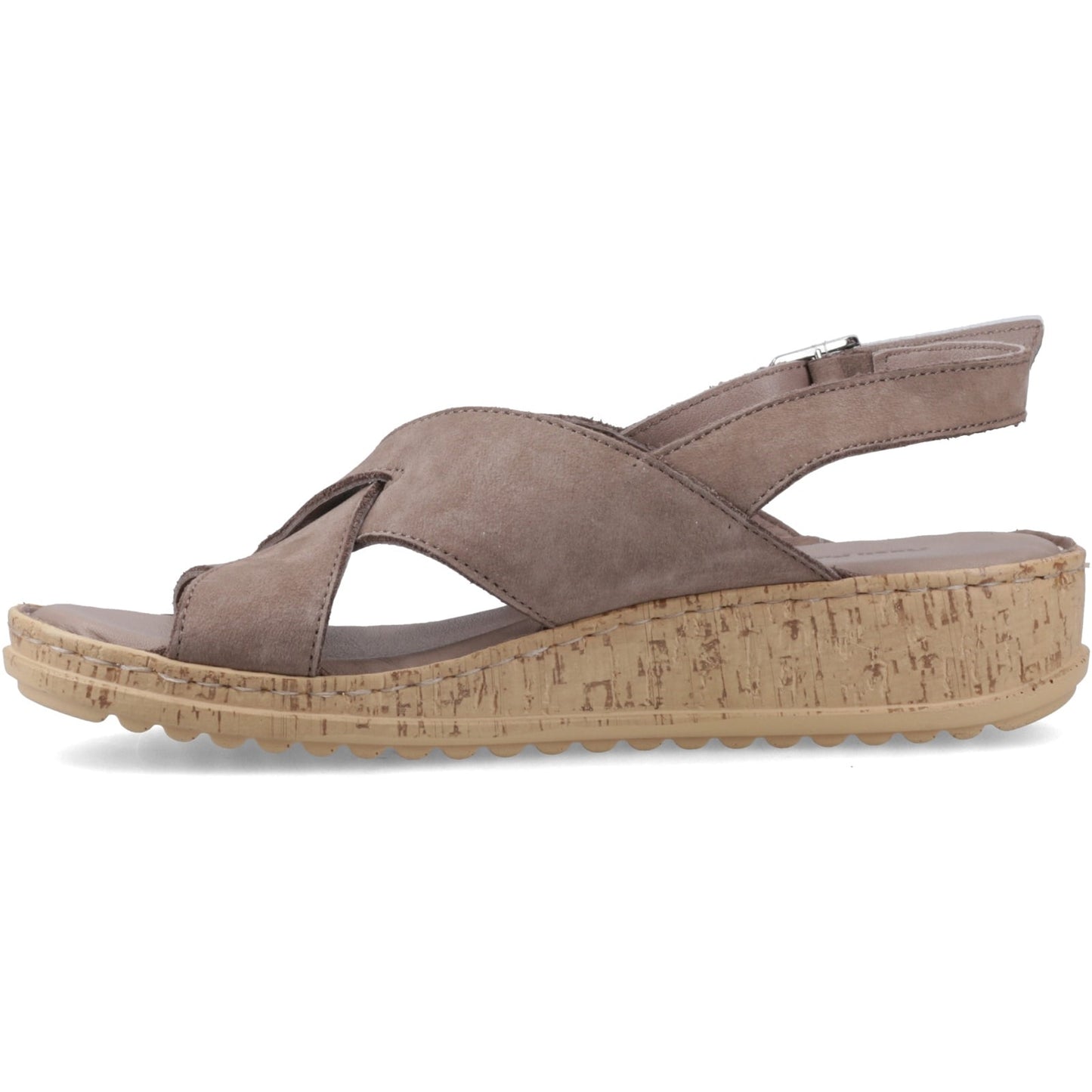 Hush Puppies ELENA Womens Cross Strap Sandals Grey