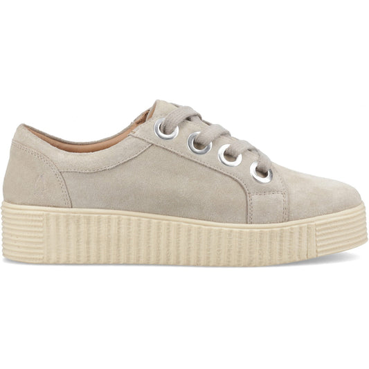Hush Puppies TAMSIN SUEDE Womens Casual Trainers Taupe