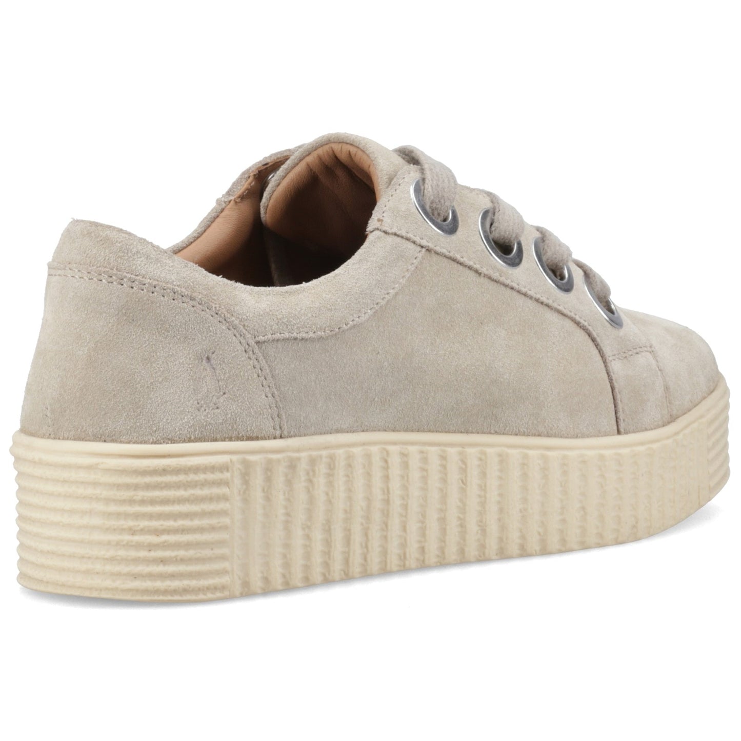 Hush Puppies TAMSIN SUEDE Womens Casual Trainers Taupe