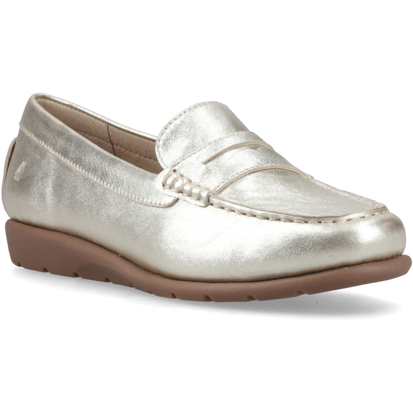 Hush Puppies SHELBY Womens Loafer Shoes Gold