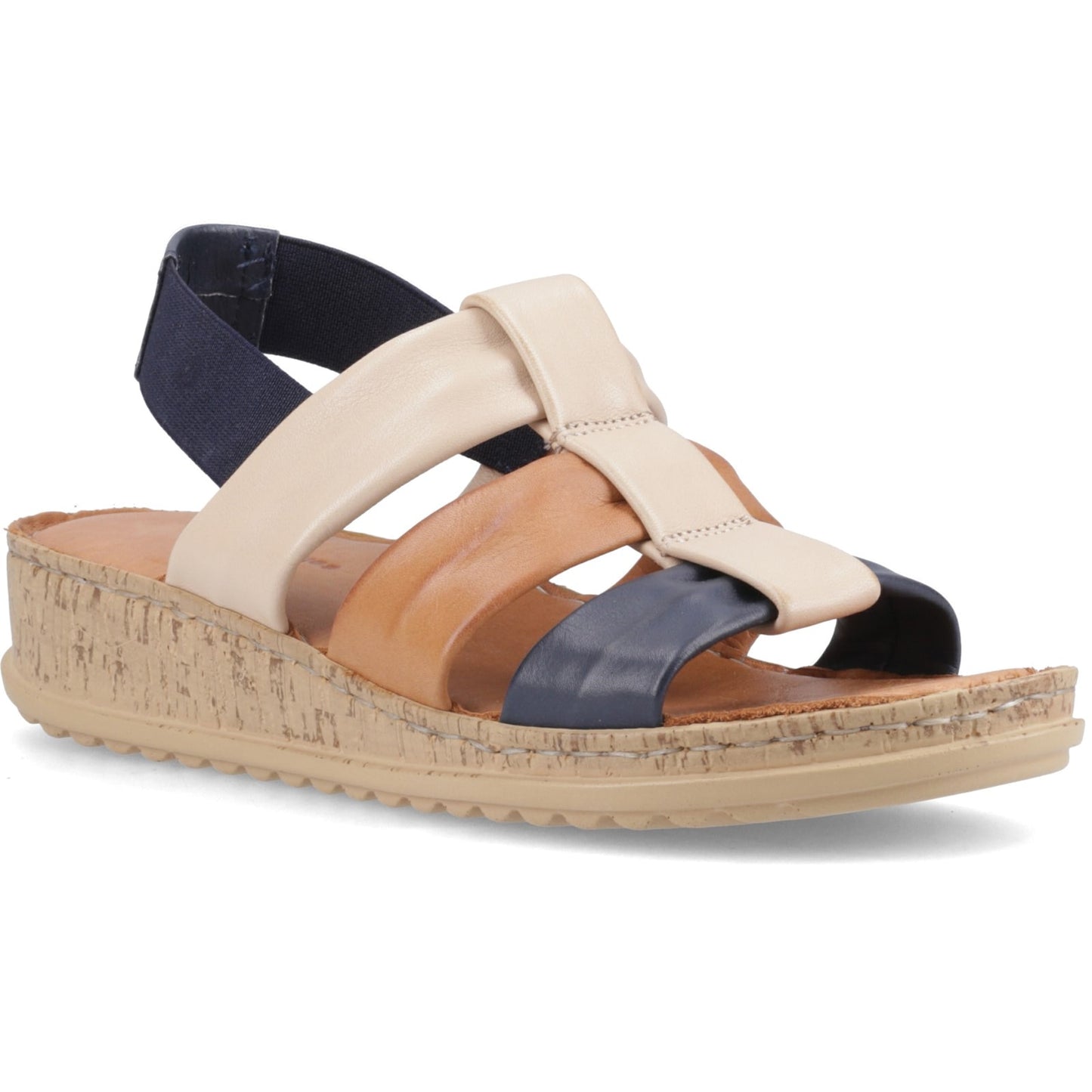 Hush Puppies EDEN GLADIATOR Womens Cross Strap Sandals Navy