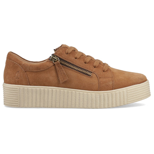 Hush Puppies TARA SUEDE TRAINER Womens Casual Trainers Tan