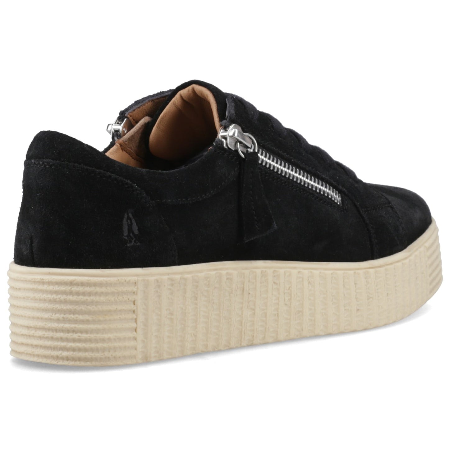 Hush Puppies TARA SUEDE TRAINER Womens Casual Trainers Black
