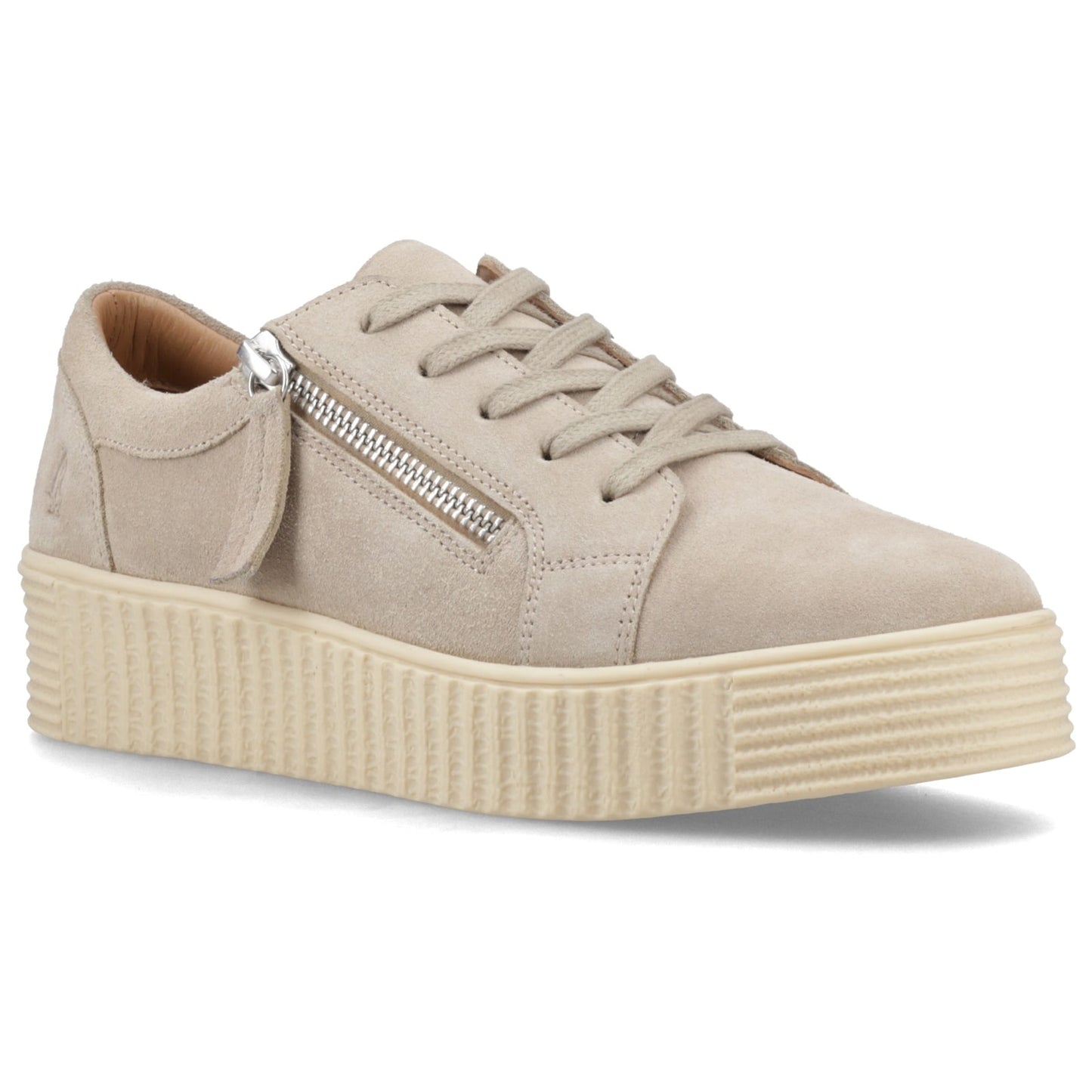 Hush Puppies TARA SUEDE TRAINER Womens Casual Trainers Taupe