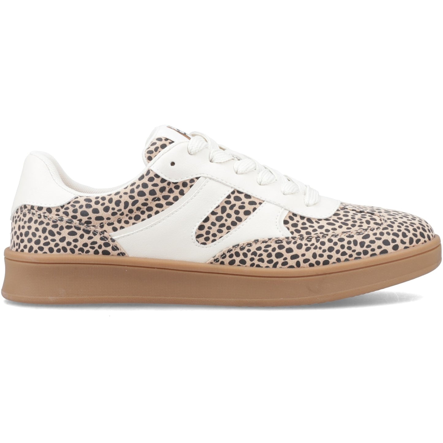Hush Puppies MAURA TEXTILE Womens Casual Trainers Leopard Tan