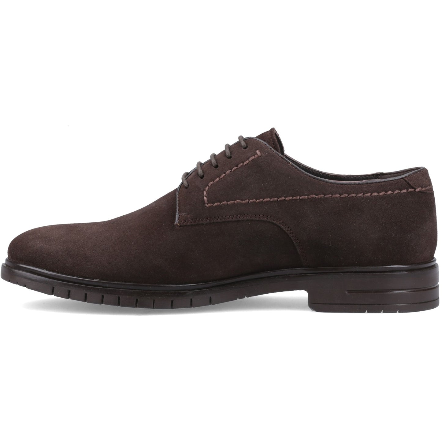 Hush Puppies STERLING SUEDE SHOE Mens Loafer Shoes Chocolate