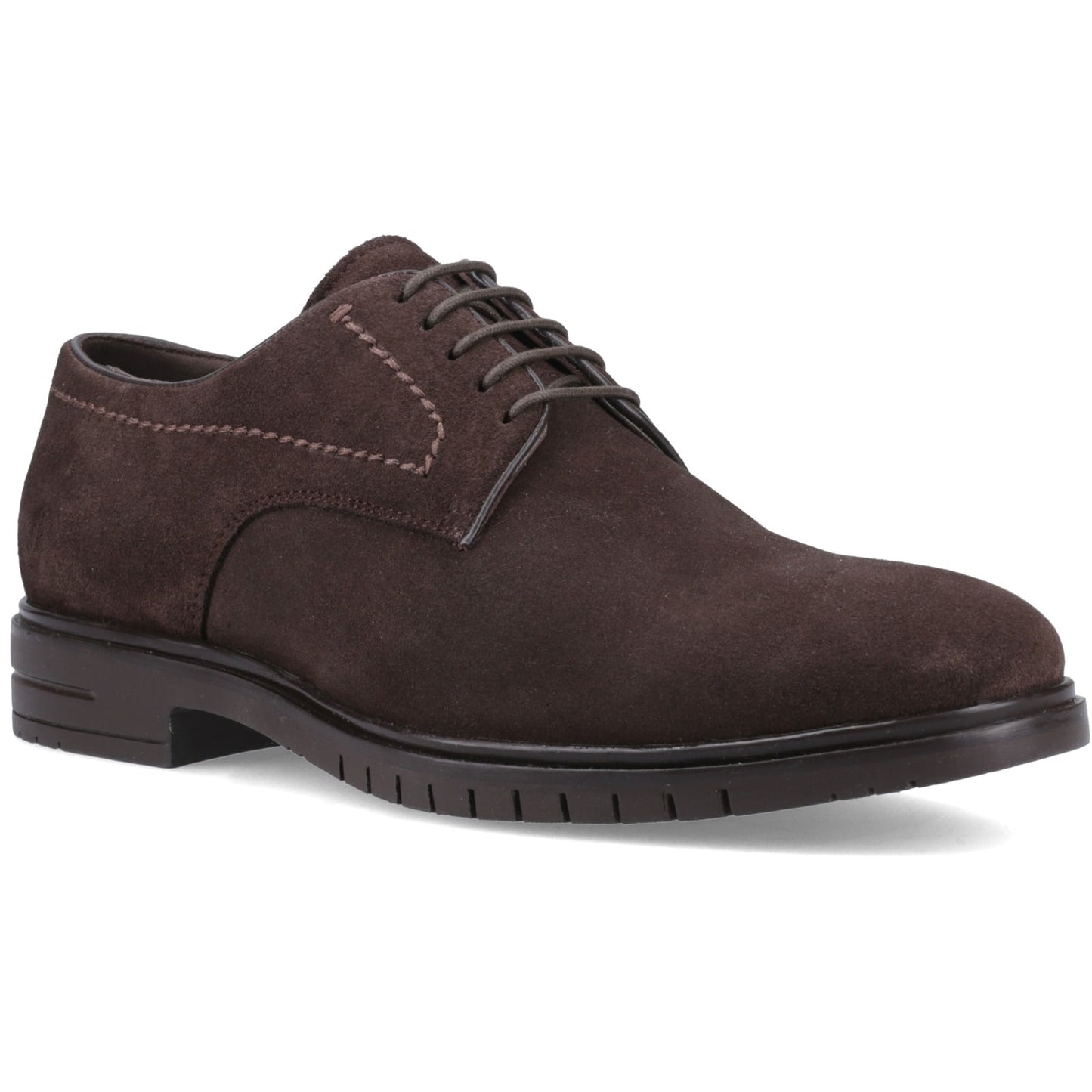 Hush Puppies STERLING SUEDE SHOE Mens Loafer Shoes Chocolate