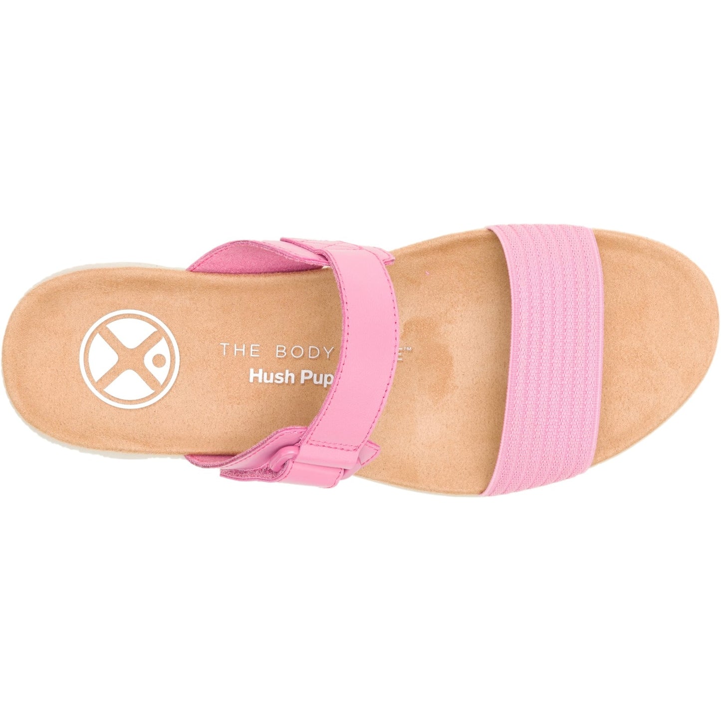 Hush Puppies BREATHE GORE SLIDE Womens Cross Strap Sandals Rose