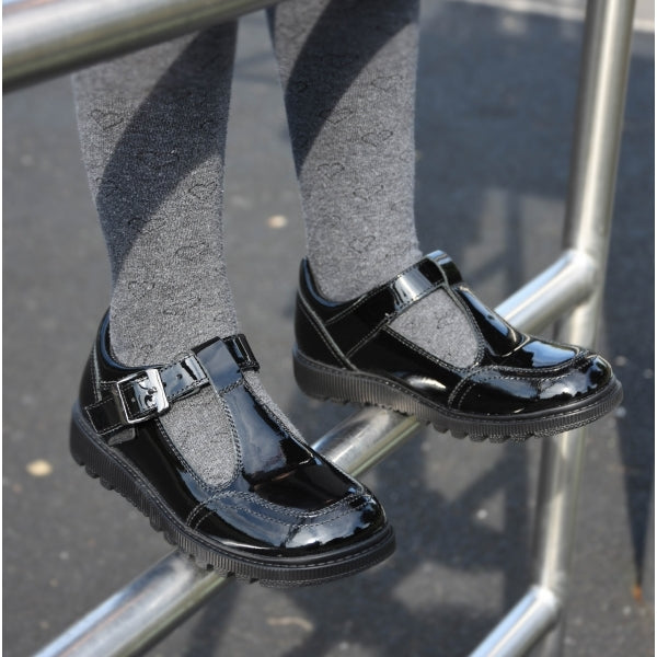 Hush Puppies KERRY Girls School Shoes Black