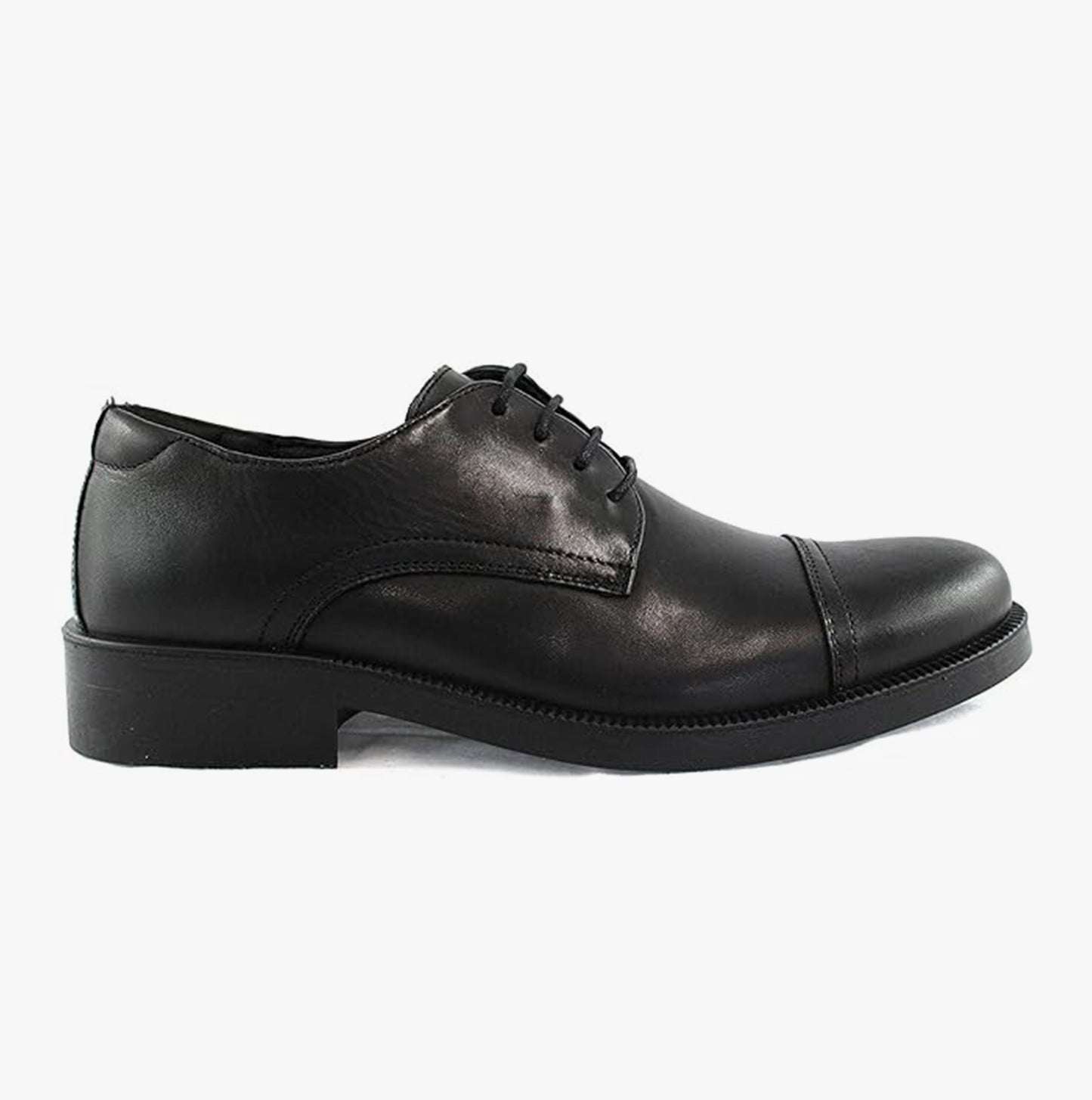 IMAC TRISTAN Mens Leather Capped Derby Brouges Black