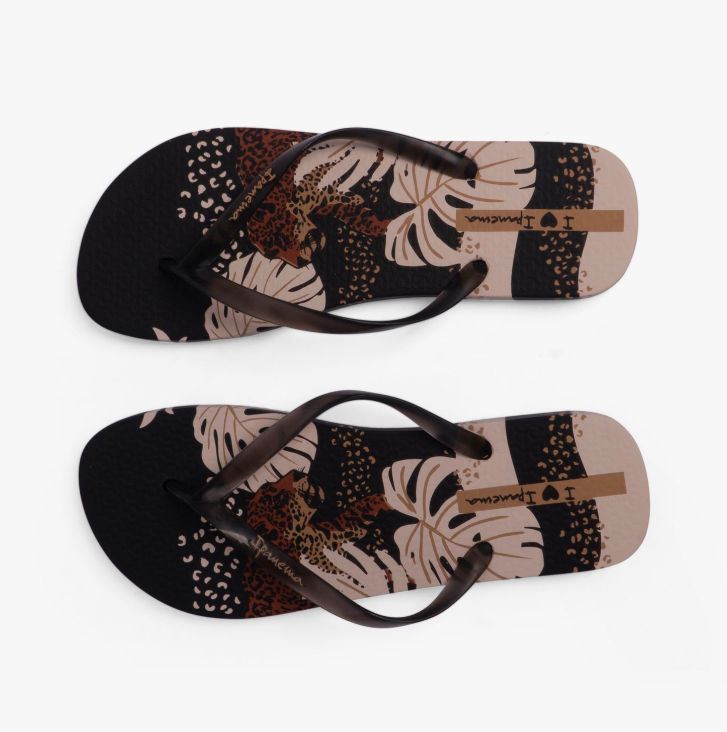Ipanema I LOVE SUN PRINT Womens Flip Flops Black