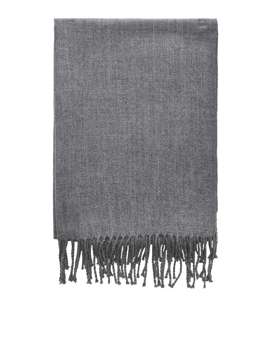 Jack & Jones SOLID WOVEN Mens Scarf Grey Melange