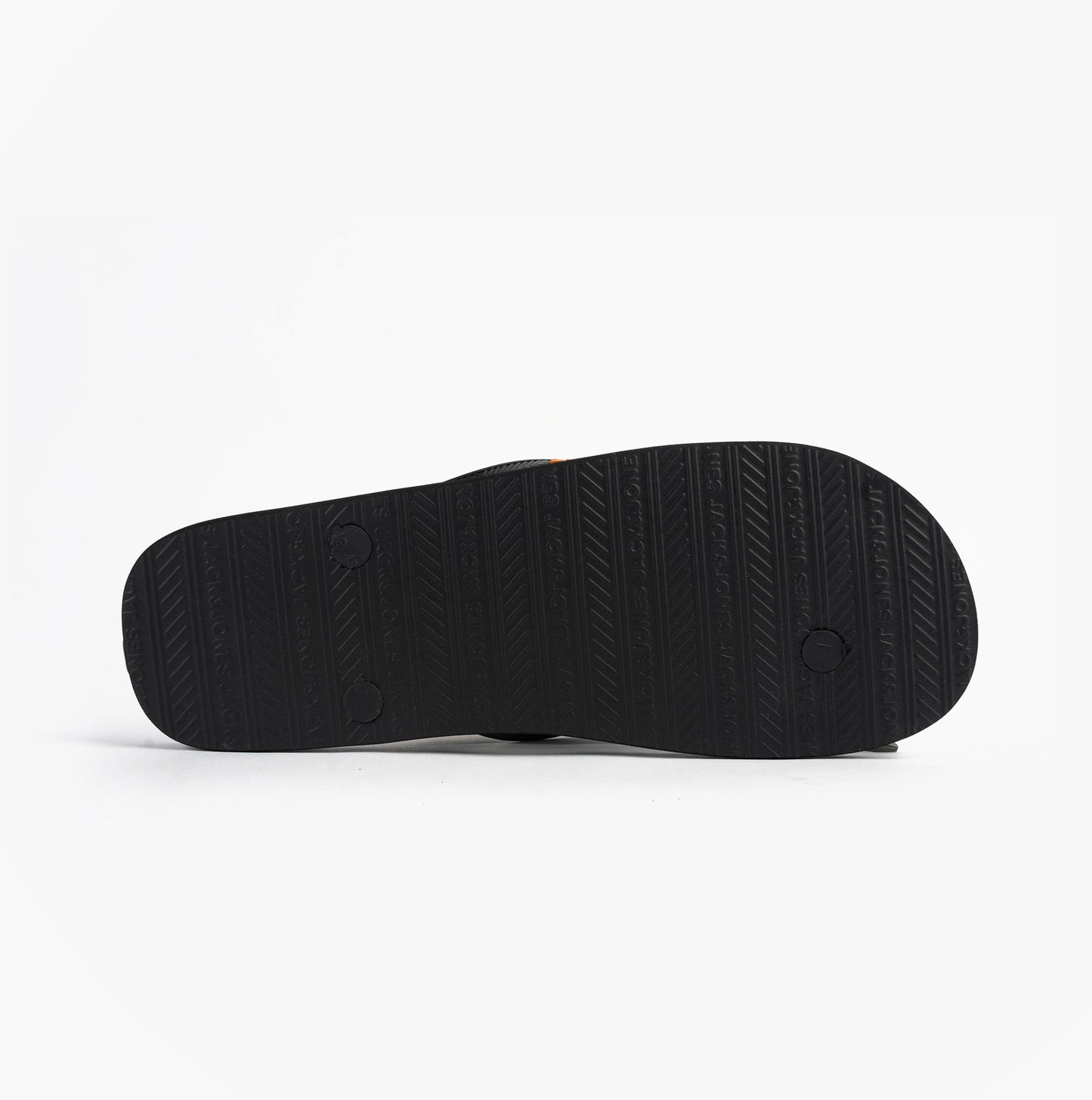 Jack & Jones LOGO PALM PRINT Mens Flip-Flops Anthracite