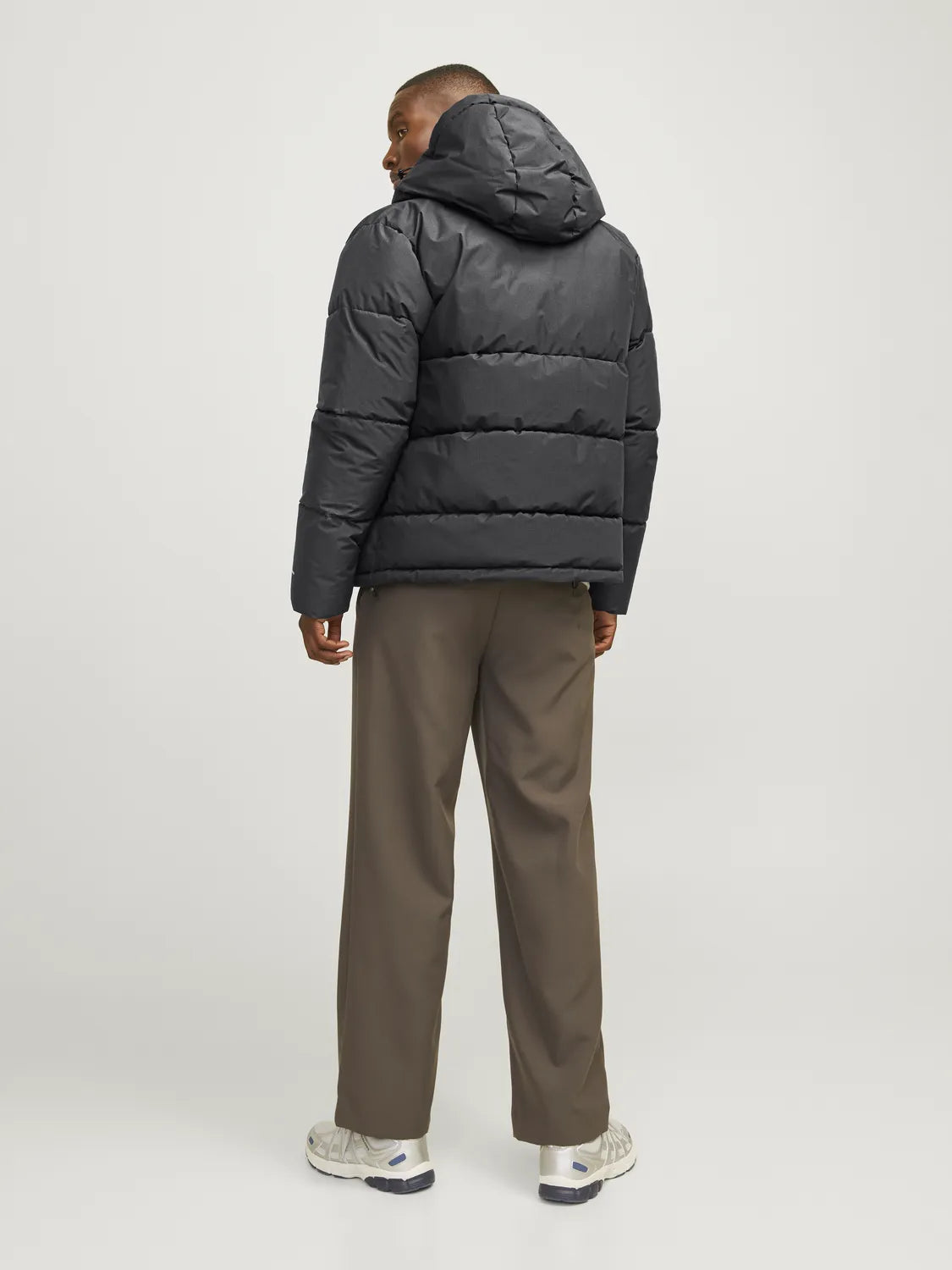 Jack & Jones WORLD Mens Puffer Jacket Asphalt