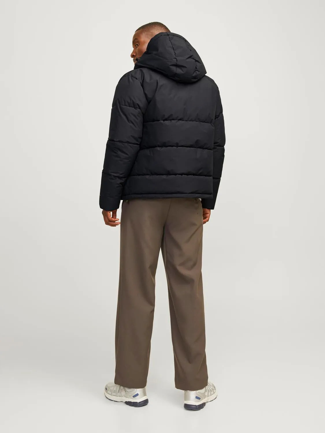 Jack & Jones WORLD Mens Puffer Jacket Black