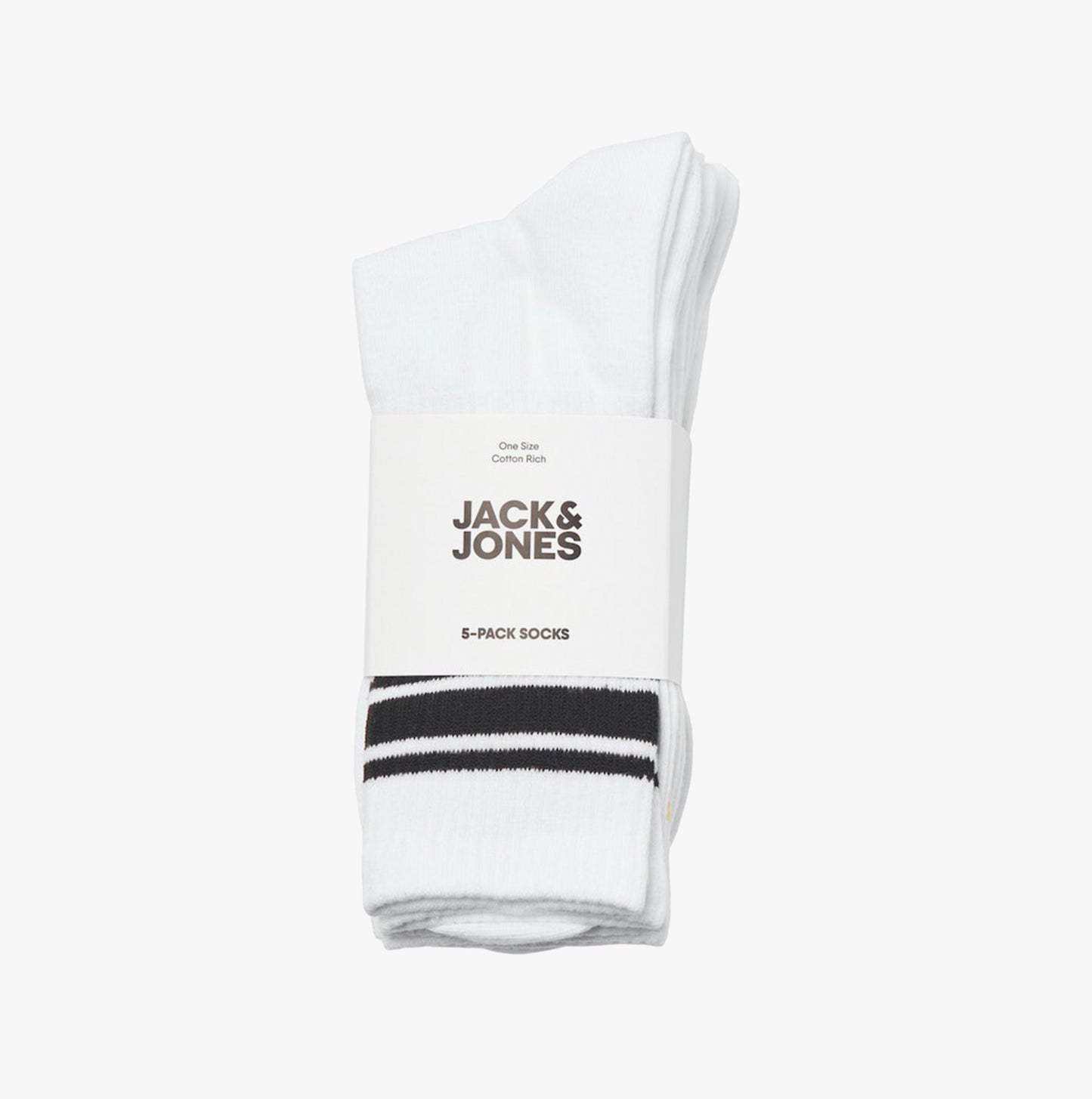 Jack & Jones TREY Mens 5-Pack Socks Bright White