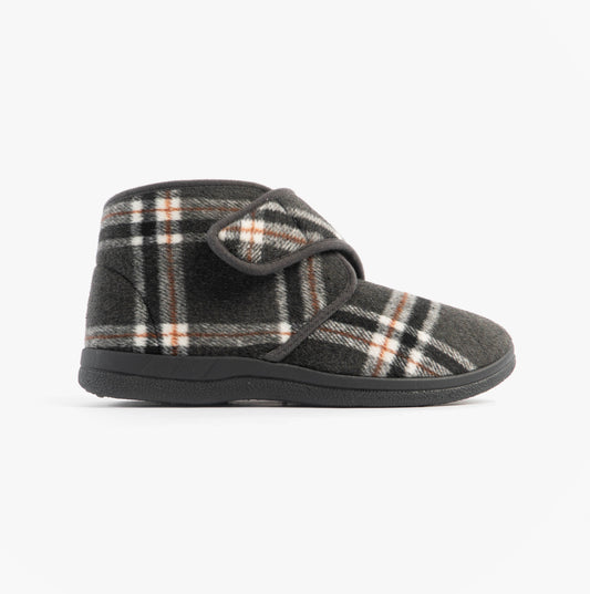 Jo & Joe CECIL Mens Bootie Slippers Grey