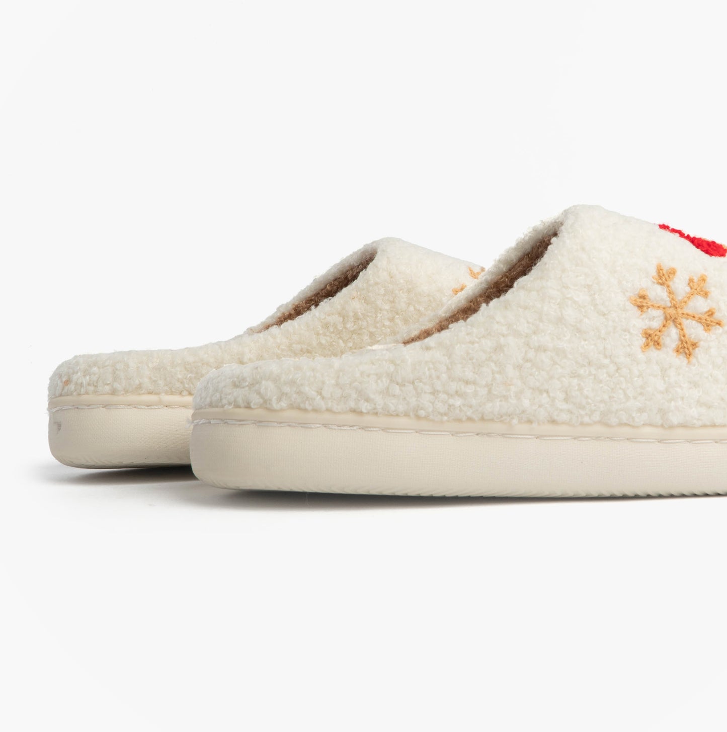 Jo & Joe GINGERBREAD Womens Mule Slippers Cream