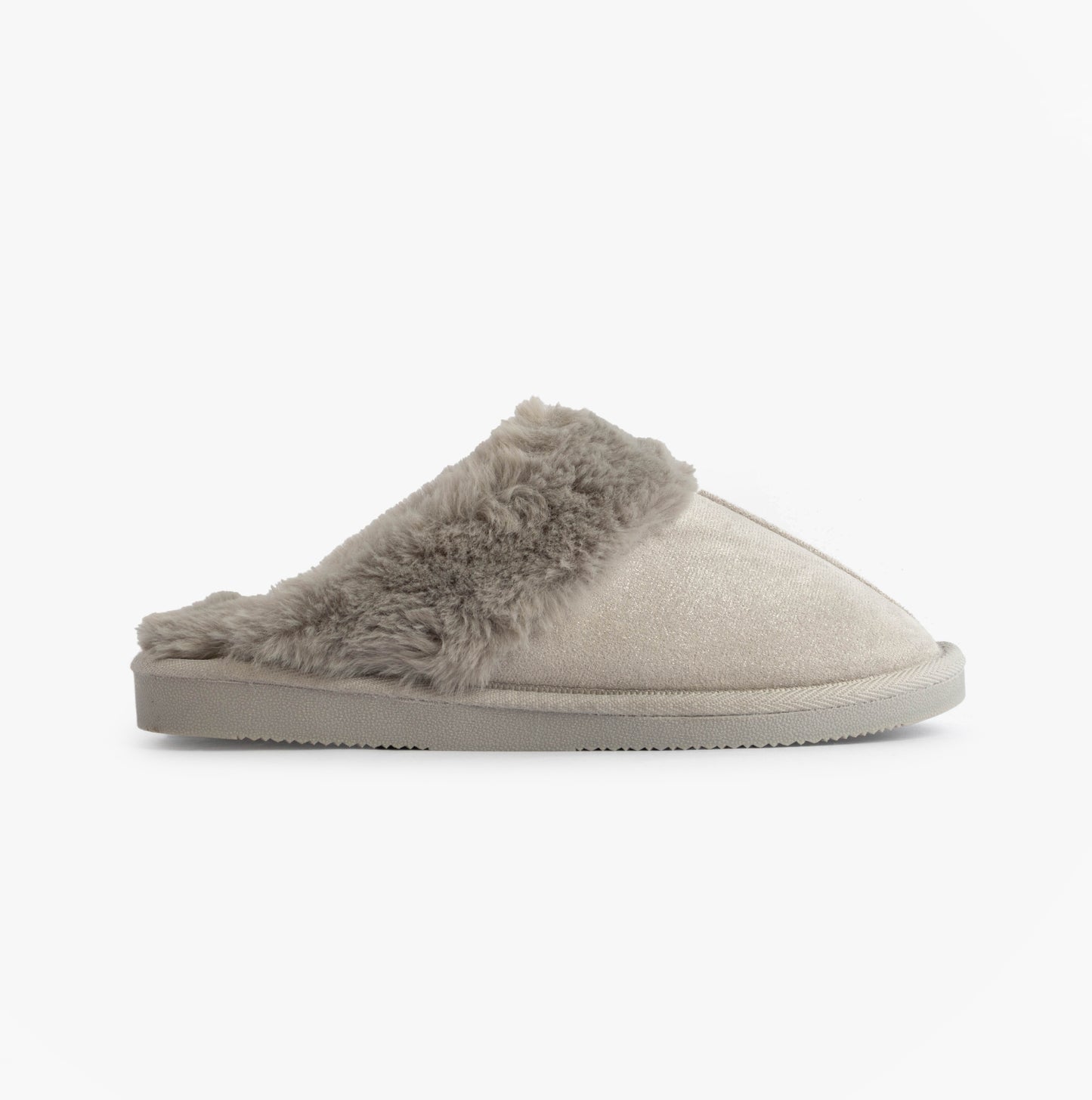 Jo & Joe GLIMMER Womens Mule Slippers Grey