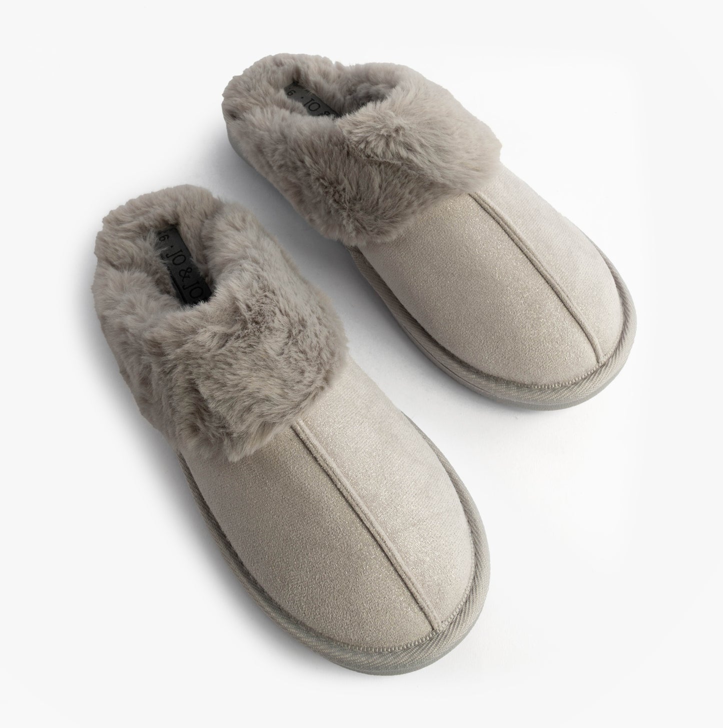 Jo & Joe GLIMMER Womens Mule Slippers Grey